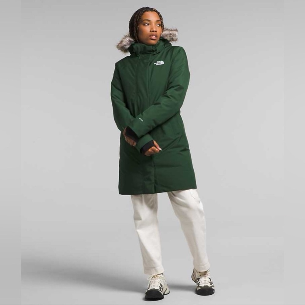 NWT The North Face Women's S Arctic Parka Jacket Ponderosa Green